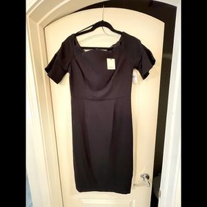 Black Trina Turk black scallop top dress Sz. 8